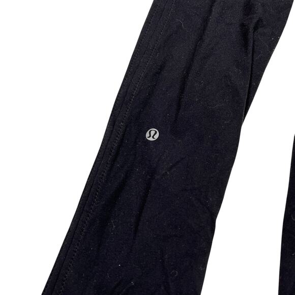 Lululemon Corsetry Tight Pant Dance Leggings Ruched Ankle Spilt Hem Black 4 - Picture 3 of 5